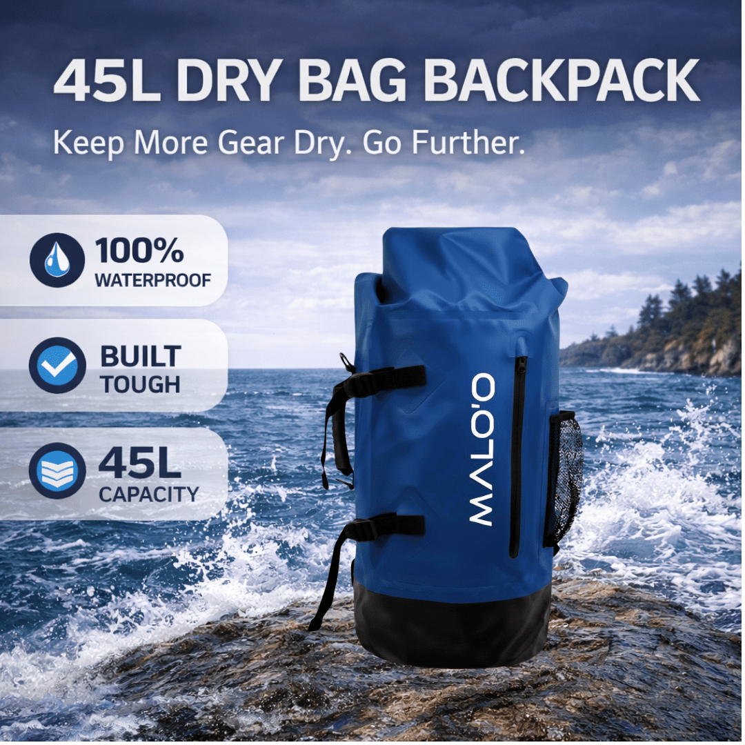 DryPack 45 Liter Waterproof Backpack Blue DryPack 45 Liter Waterproof Backpack Blue