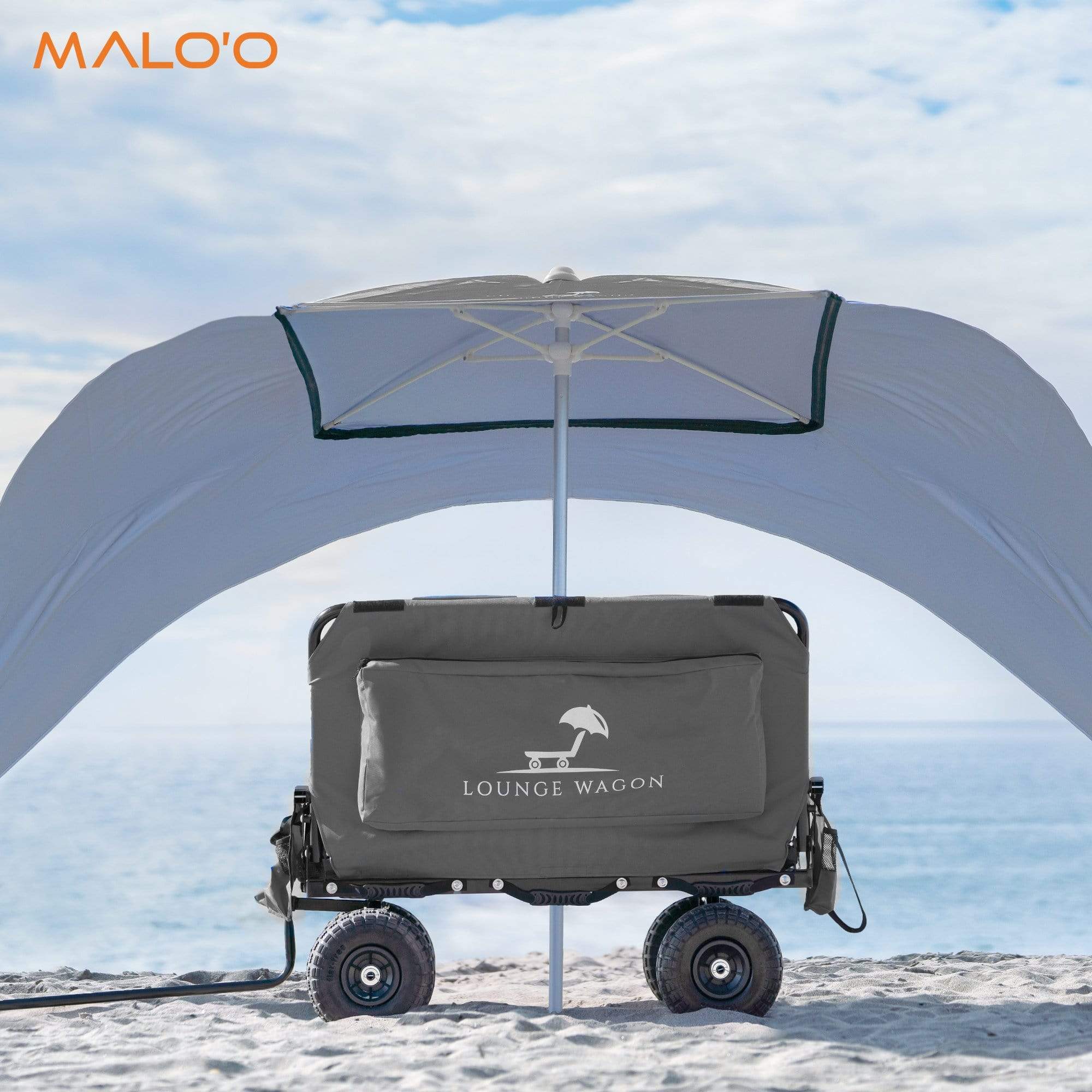 Malo'o Racks Lounge Wagon Beach Umbrella
