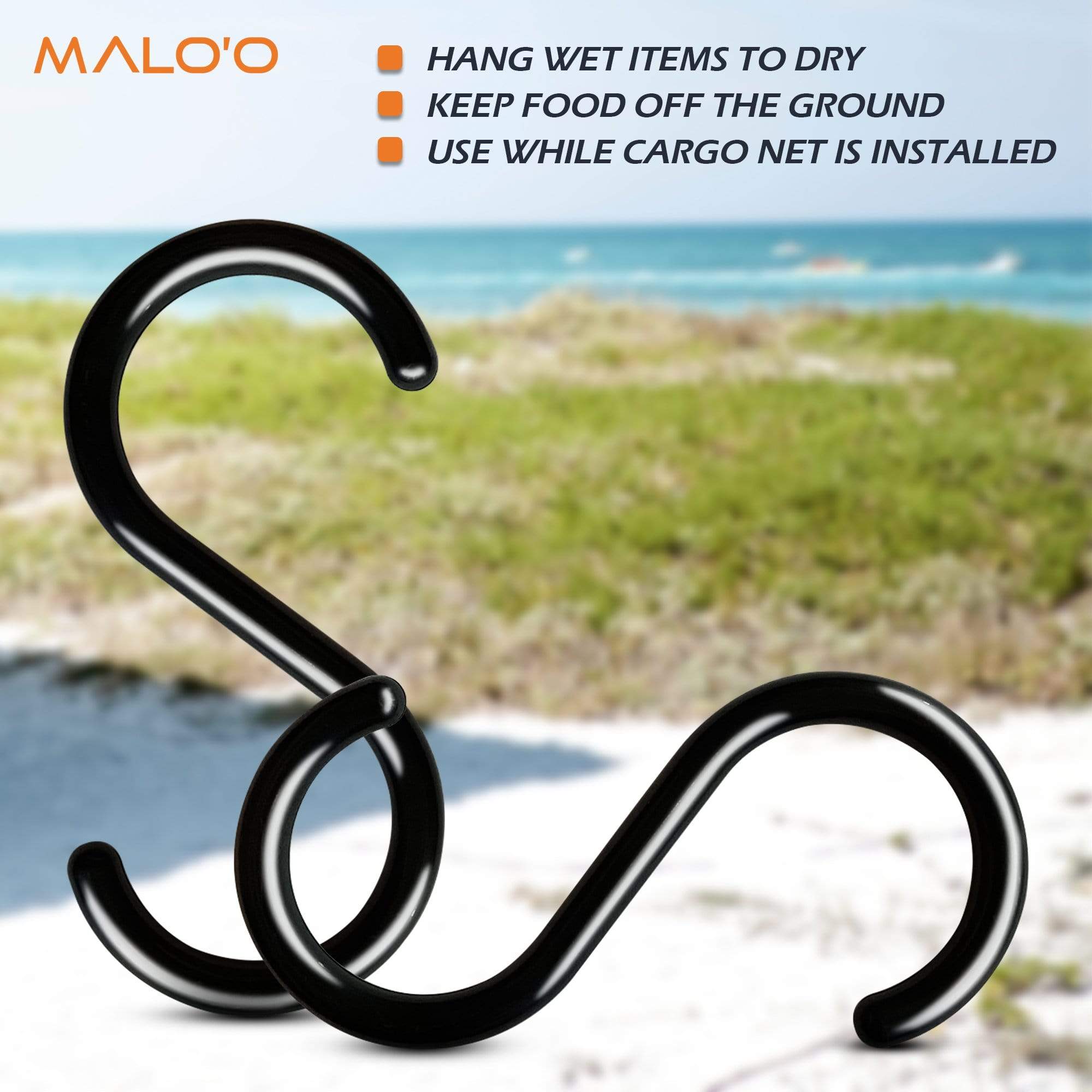 Malo'o Racks Lounge Wagon Cargo Hooks