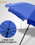 Malo'o Racks Lounge Wagon Round Beach Umbrella