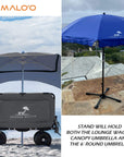Malo'o Racks Lounge Wagon Umbrella Base Stand