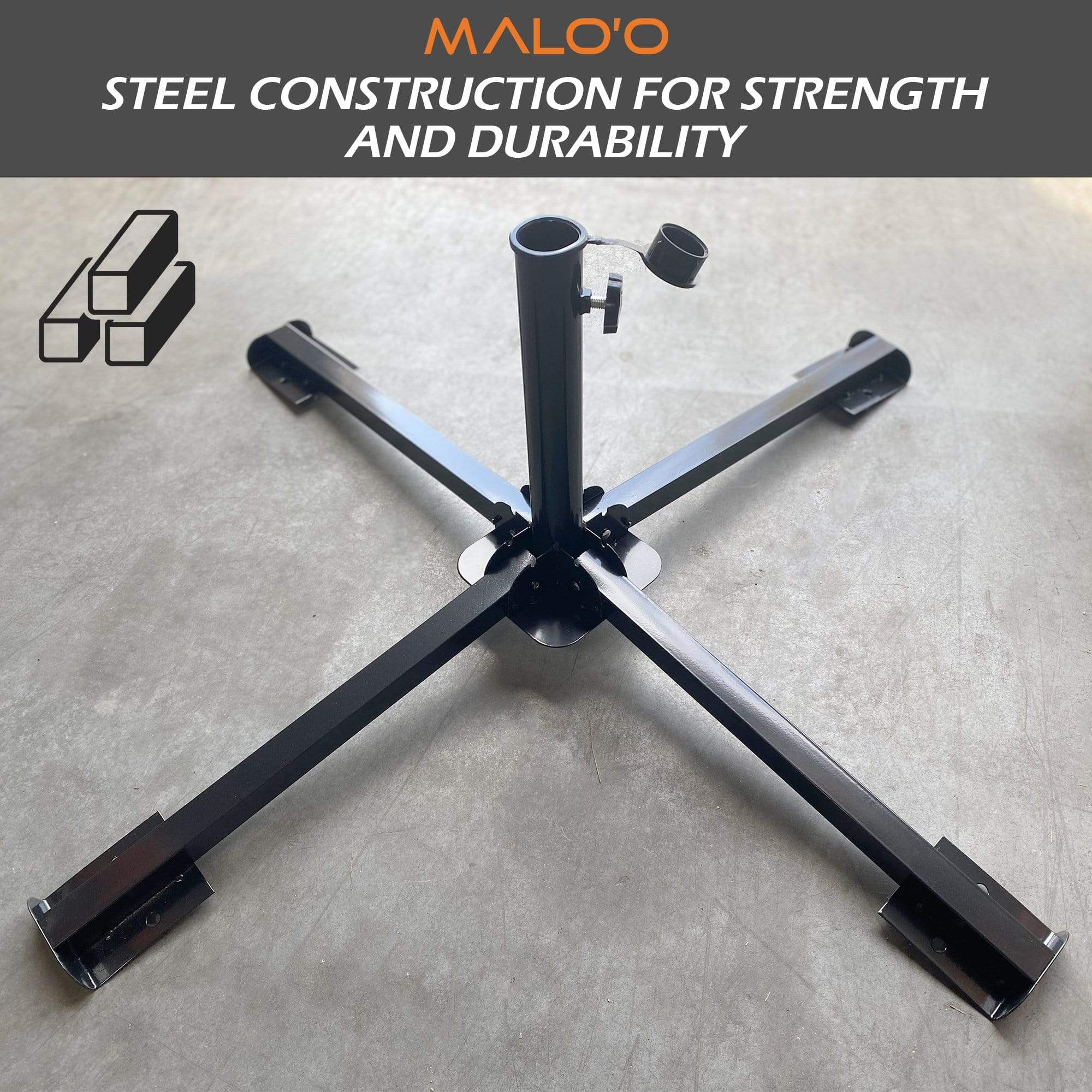 Malo'o Racks Lounge Wagon Umbrella Base Stand
