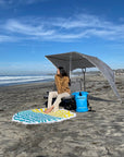 Malo'o Racks Wagons Grey Lounge Wagon Beach Umbrella