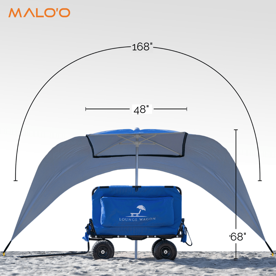 Malo'o Racks Wagons Lounge Wagon Beach Umbrella