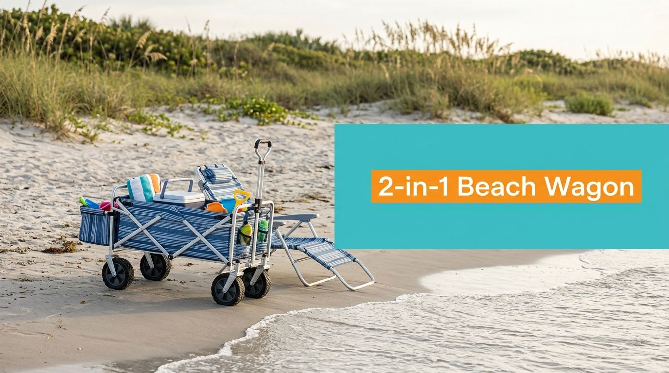 2 in 1 Beach Wagon Chair: The Best 2-in-1 Beach Wagon - Lounge Wagon