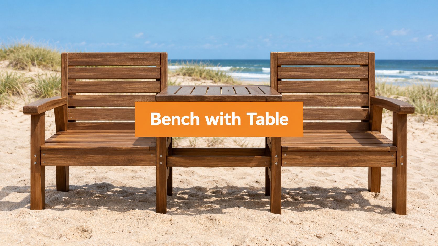 2 Seater Bench with Table: The 2-in-1 Outdoor Solution - Lounge Wagon