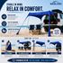 DualShade™ 10x10 - Instant beach shade. Vehicle-ready awning