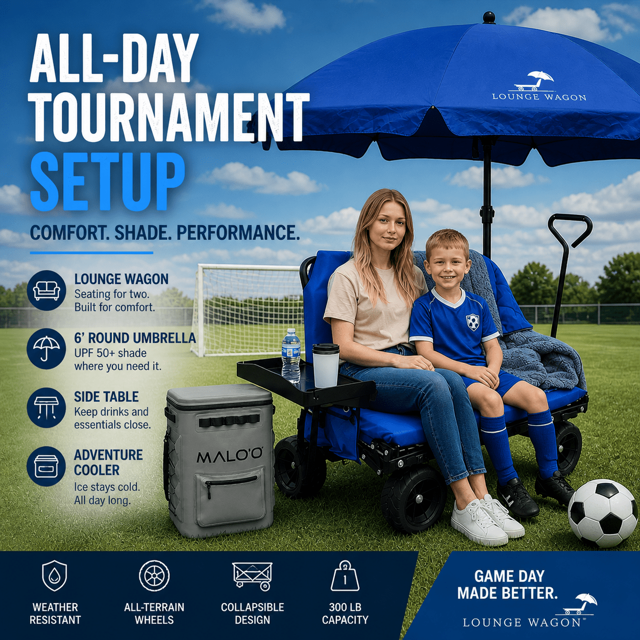 All - Day Tournament Setup - Lounge Wagon