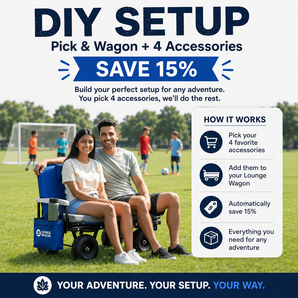 DIY Setup - Build Your Perfect Setup & Save 15% - Lounge Wagon