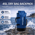 DryPack 45 Liter Waterproof Backpack - Lounge Wagon