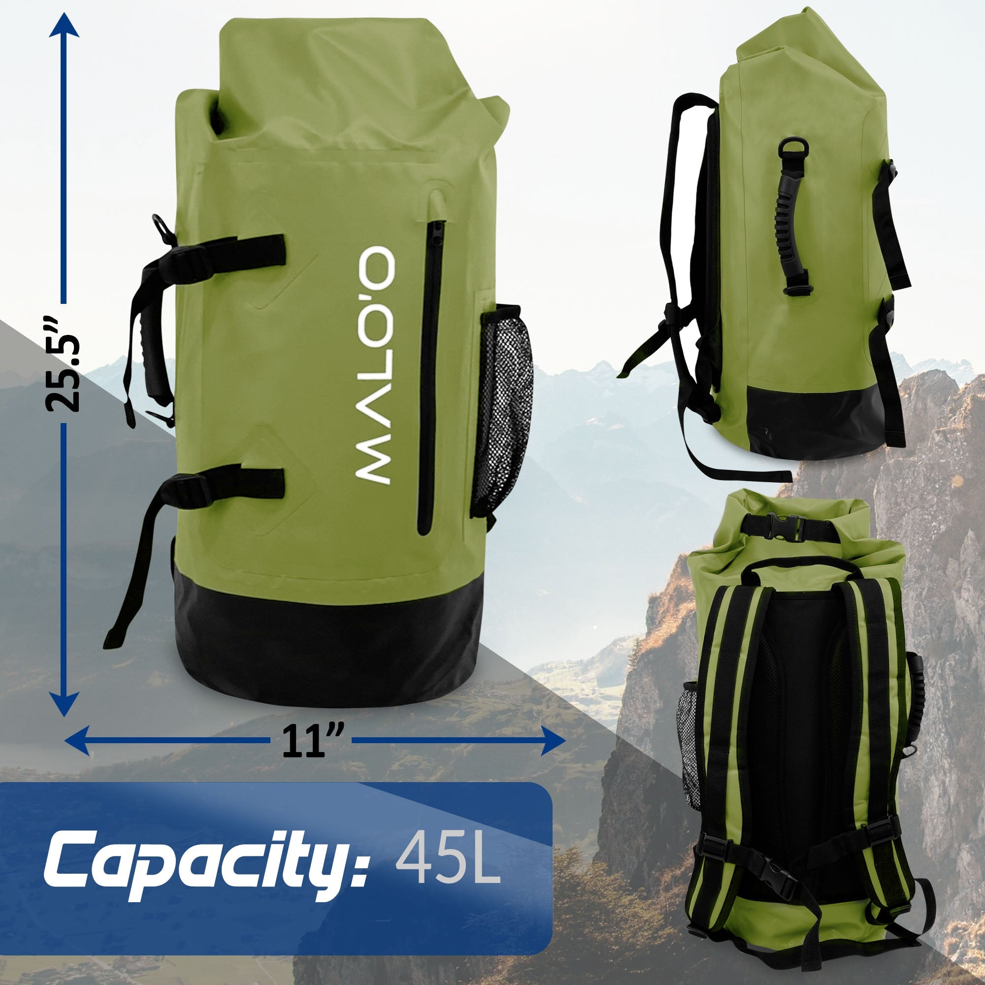 DryPack 45 Liter Waterproof Backpack - Lounge Wagon