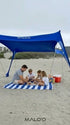 DualShade™ 10x10 - Instant beach shade. Vehicle - ready awning - Lounge Wagon