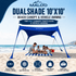 DualShade™ 10x10 - Instant beach shade. Vehicle - ready awning - Lounge Wagon