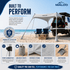DualShade™ 10x10 - Instant beach shade. Vehicle - ready awning - Lounge Wagon