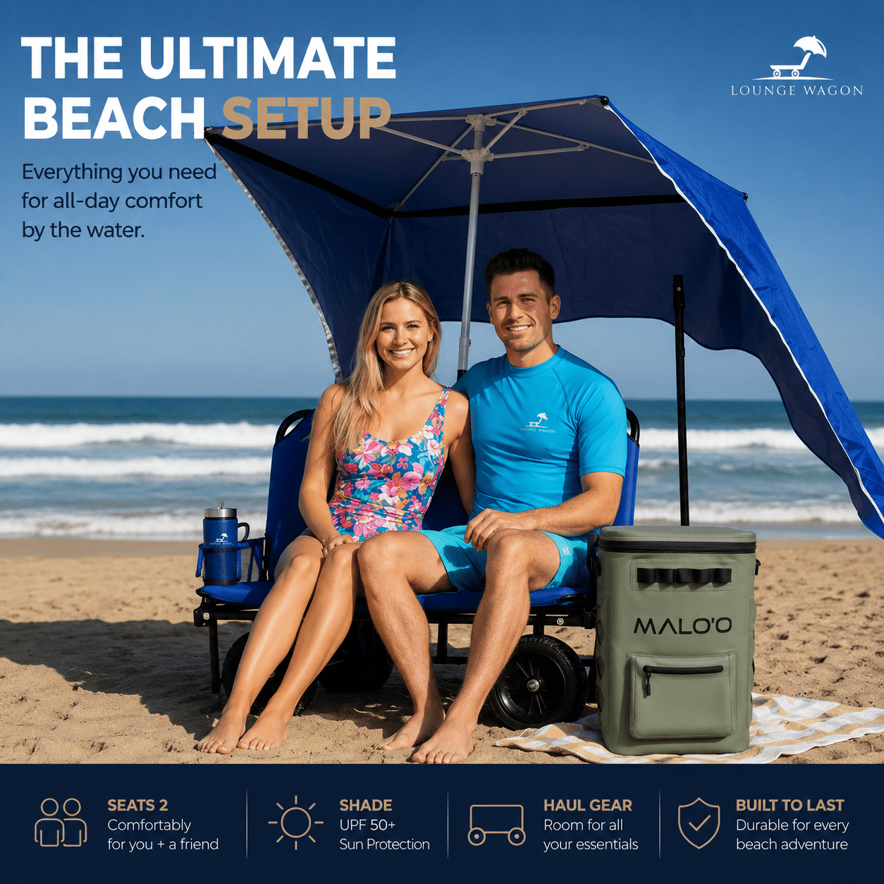 Ultimate Beach Setup - Lounge Wagon