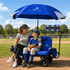 Wagon & 6' Xl Sports Umbrella Setup - Lounge Wagon