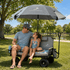 Wagon & 6' Xl Sports Umbrella Setup - Lounge Wagon