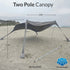 DualShade™ 10x10 - Instant beach shade. Vehicle - ready awning - Lounge Wagon