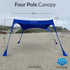DualShade™ 10x10 - Instant beach shade. Vehicle - ready awning - Lounge Wagon