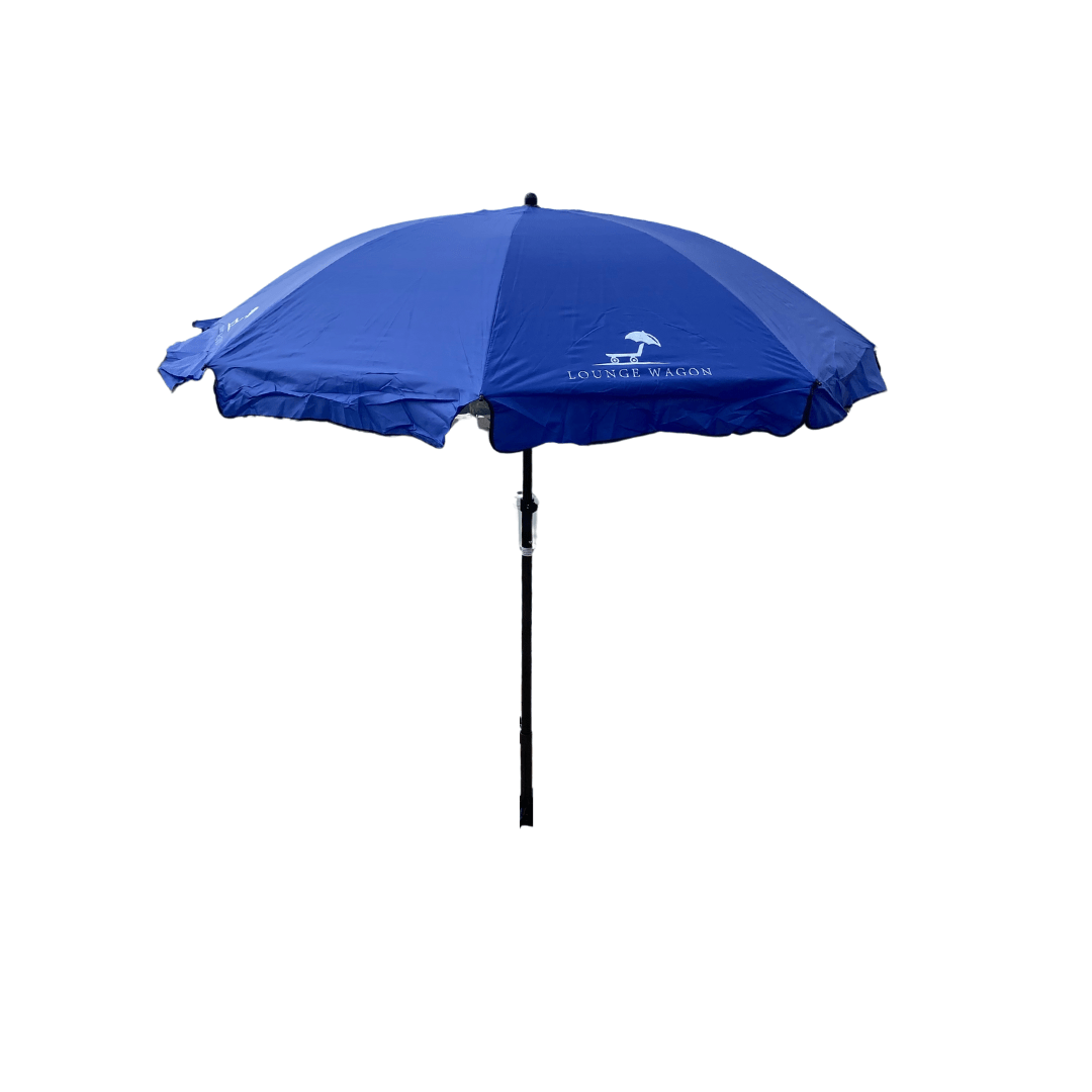 Malo&#39;o Racks Blue Lounge Wagon Round Beach Umbrella