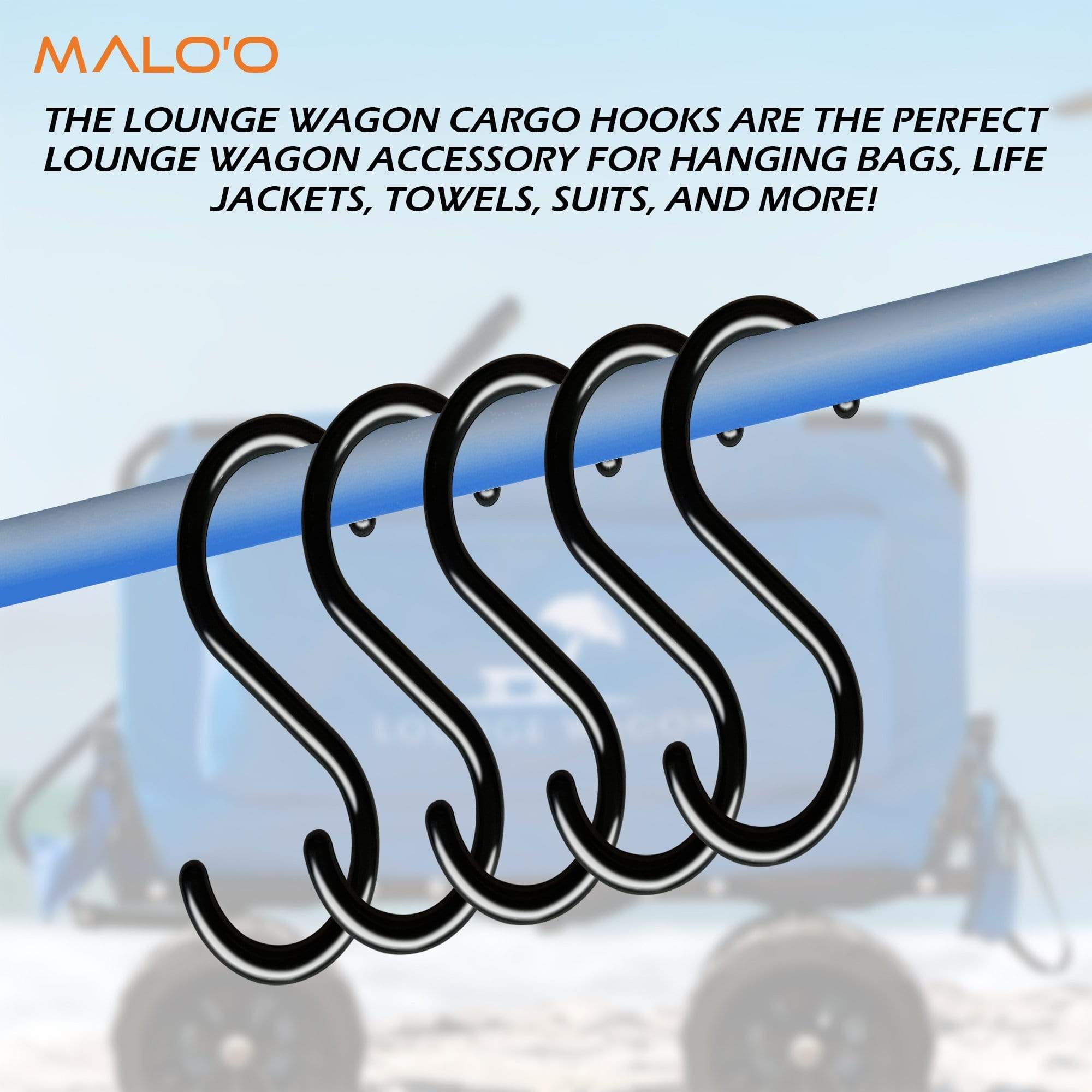 Malo&#39;o Racks Lounge Wagon Cargo Hooks