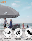 Malo'o Racks Lounge Wagon Round Beach Umbrella