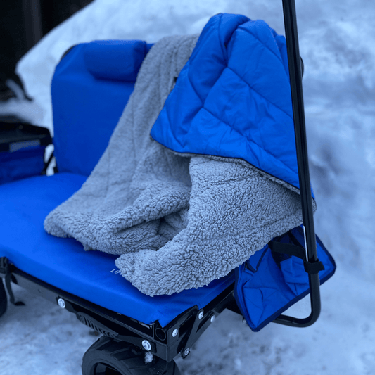 Malo'o Racks Lounge Wagon Sherpa Blanket