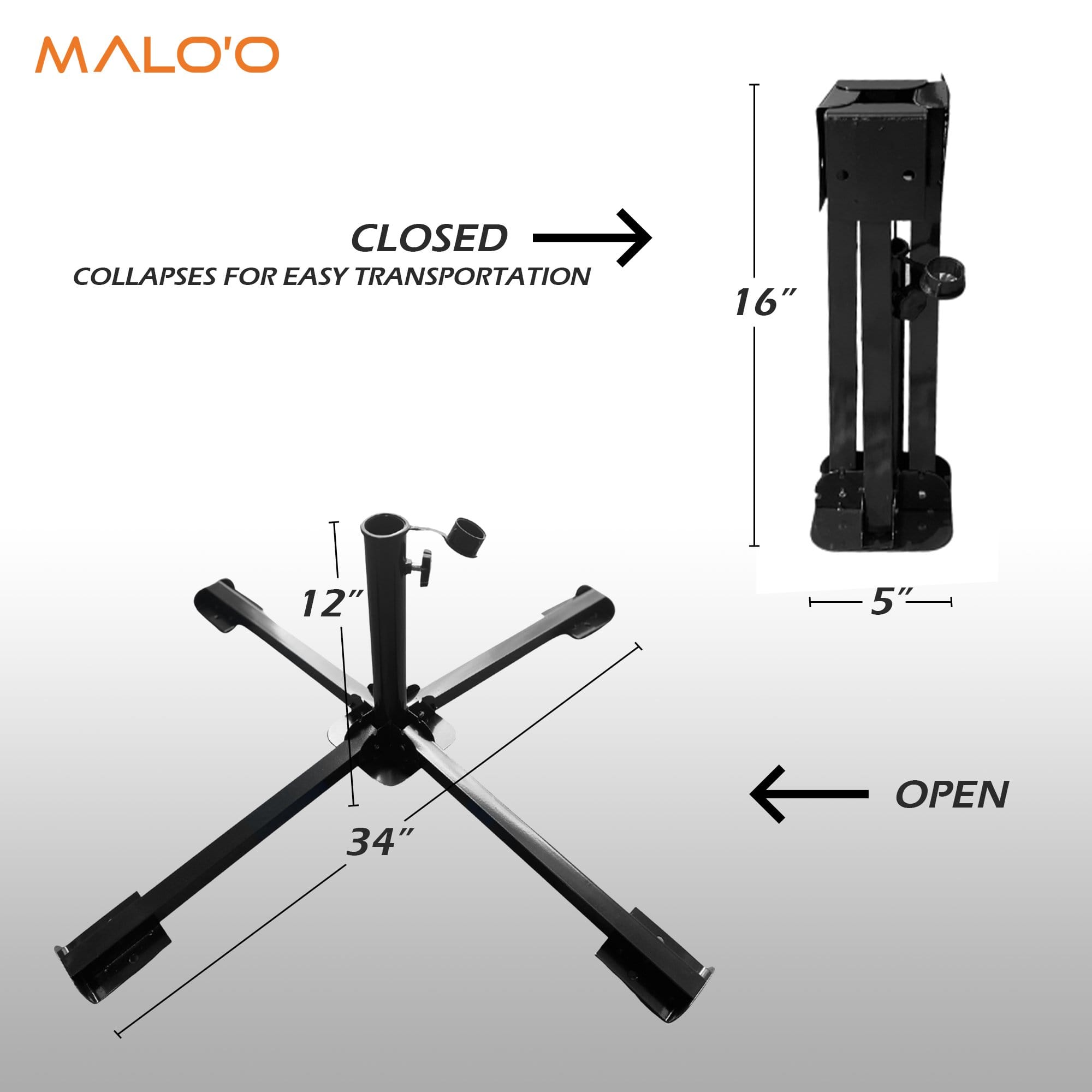 Malo'o Racks Lounge Wagon Umbrella Base Stand